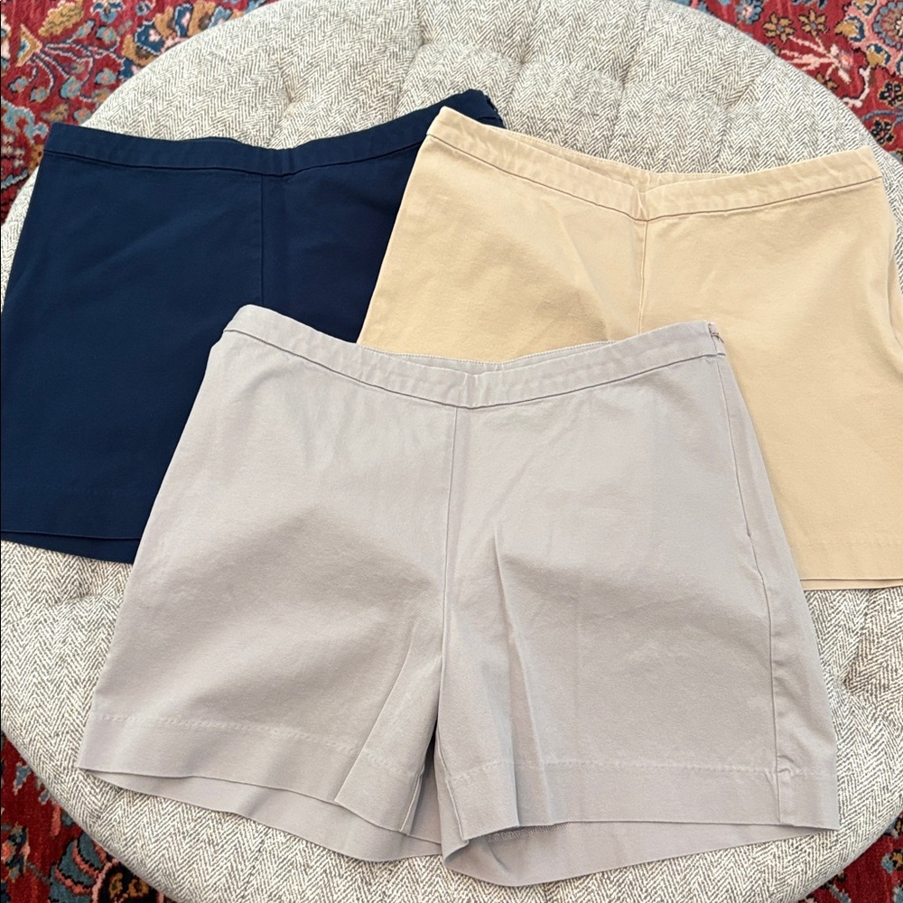 Boston Proper side zip shorts size 10 (set of 3)